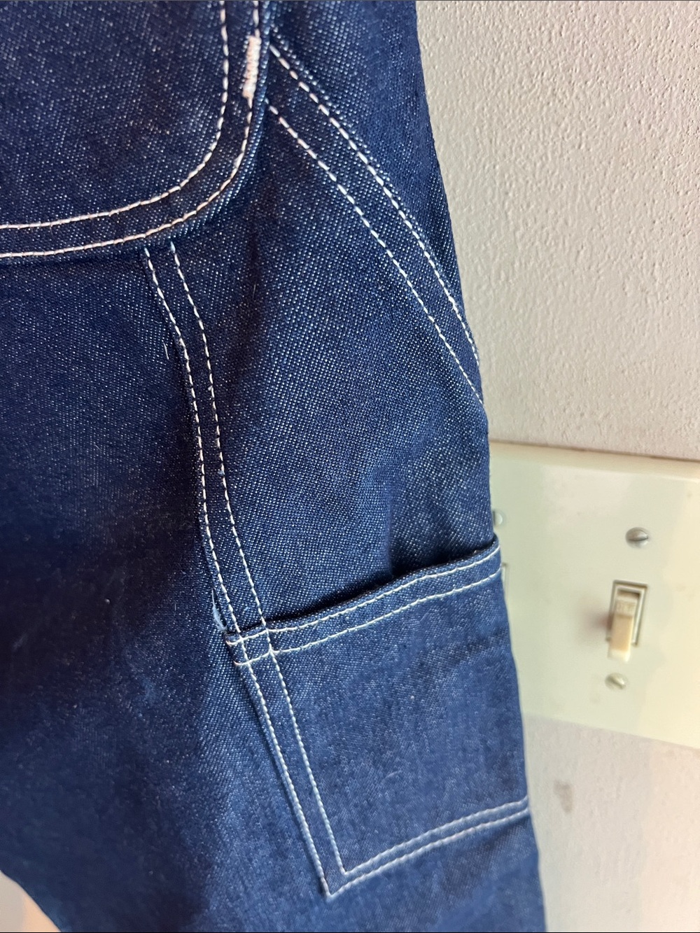 CARHARTT WIP RUCK SINGLE KNEE BLUE RIGID CARPENTER JEANS SIZE 36X30 - Picture 8 of 10